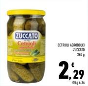 Offerta per Zuccato - Cetrioli Agrodolci a 2,29€ in Conad Superstore