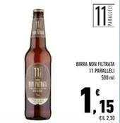 Offerta per 11 Paralleli - Birra Non Filtrata a 1,15€ in Conad Superstore