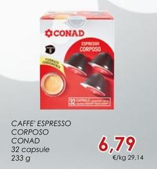 Offerta per Conad - Caffe' Espresso Corposo a 6,79€ in Conad Superstore