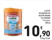 Offerta per Plasmon - Latte Di Crescita Nutri Mune a 10,9€ in Spazio Conad