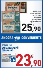 Offerta per Pampers - Pannolini O Mutandino Baby-dry a 25,9€ in Spazio Conad