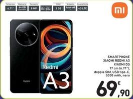Offerta per Xiaomi - Smartphone Redmi A3 Ds a 69,9€ in Spazio Conad