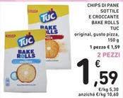 Offerta per Tuc - Chips Di Pane Sottile E Croccante Bake Rolls a 1,59€ in Spazio Conad