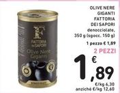 Offerta per Fattoria Dei Sapori - Olive Nere Giganti a 1,89€ in Spazio Conad