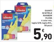 Offerta per Vileda - Guanti In Nitrile Rainbow a 5,9€ in Spazio Conad