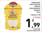 Offerta per Gran Biraghi - Formaggio Grattugiato Fresco Biraghi a 1,99€ in Spazio Conad
