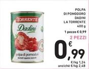 Offerta per La Torrente - Polpa Di Pomodoro Dadini a 0,99€ in Spazio Conad