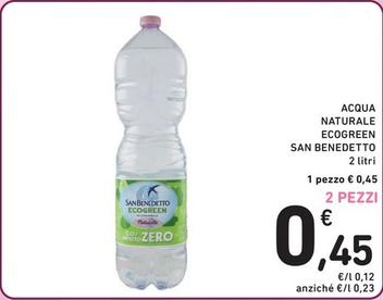 Offerta per San Benedetto - Acqua Naturale Ecogreen a 0,45€ in Spazio Conad