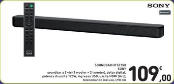 Offerta per Sony - Soundbar HTSF150 a 109€ in Spazio Conad