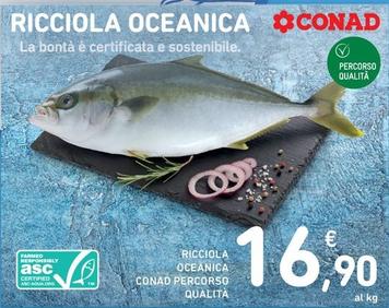Offerta per Conad Percorso Qualita - Ricciola Oceanica a 16,9€ in Spazio Conad
