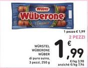 Offerta per Wuber - Würstel Wüberone  a 1,99€ in Spazio Conad