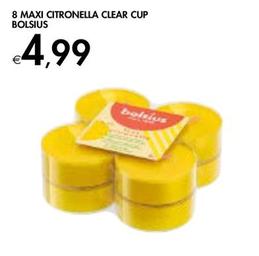 Offerta per Bolsius - 8 Maxi Citronella Clear Cup a 4,99€ in Bennet