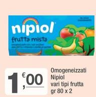 Offerta per Nipiol - Omogeneizzati a 1€ in Crai