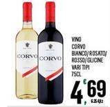 Offerta per Corvo - Vino Bianco/ Rosato/ Rosso/ Glicine a 4,69€ in Despar