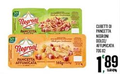 Offerta per Negroni - Cubetti Di Pancetta Dolce/ Affumicata a 1,89€ in Despar