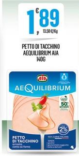 Offerta per Aequilibrium Aia - Petto Di Tacchino a 1,89€ in Despar
