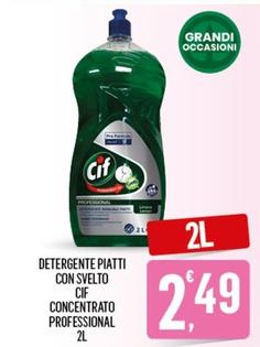 Offerta per Cif - Detergente Piatti Con Svelto Concentrato Professional a 2,49€ in Despar