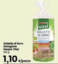 Offerta per Despar - Galletto Di Farro Biologiche Vital a 1,1€ in Despar