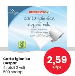 Offerta per Despara - Carta Igienica a 2,59€ in Despar