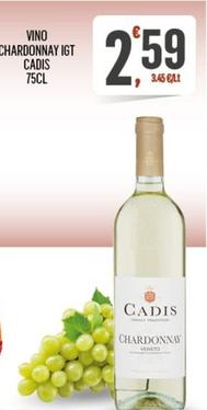 Offerta per Cadis - Vino Chardonnay IGT a 2,59€ in Despar