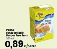 Offerta per Despar - Panna Senza Lattosio Free From a 0,89€ in Despar