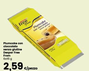 Offerta per Despar - Plumcake Con Cioccolato Senza Glutine Free From a 2,59€ in Despar