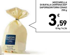 Offerta per Conad - Mozzarella Di Bufala Campana DOP Sapori&Dintorni a 3,59€ in Conad Superstore
