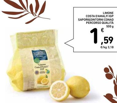 Offerta per Conad - Limone Costa D'Amalfi IGP Sapori&Dintorni Percorso Qualità a 1,59€ in Conad Superstore