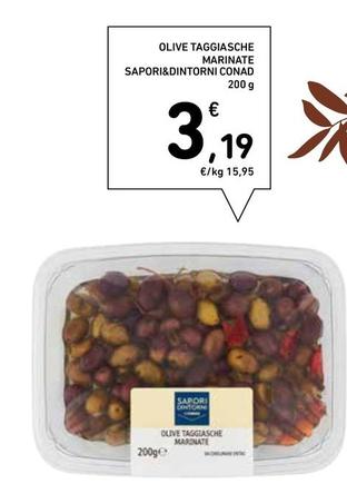 Offerta per Conad - Olive Taggiasche Marinate Sapori&Dintorni a 3,19€ in Spazio Conad