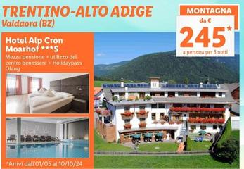 Offerta per Hotel Alp Cron Moarhof a 245€ in Lidl