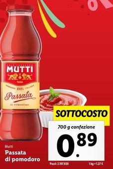 Offerta per Mutti - Passata Di Pomodoro a 0,89€ in Lidl