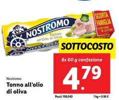 Offerta per Nostromo - Tonno All'Olio Di Oliva a 4,79€ in Lidl