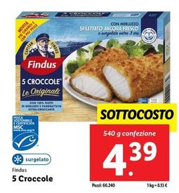 Offerta per Findus - 5 Croccole a 4,39€ in Lidl
