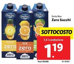 Offerta per Derby Blue - Zero Succhi a 1,19€ in Lidl