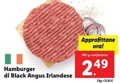 Offerta per Hamburger Di Black Angus Irlandese a 2,49€ in Lidl