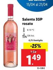 Offerta per Salento IGP Rosato a 1,49€ in Lidl