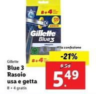 Offerta per Gillette - Blue3 Rasoio Usa E Getta a 5,49€ in Lidl
