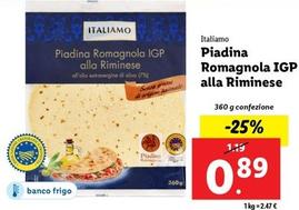 Offerta per Italiamo - Piadina Romagnola IGP Alla Riminese a 0,89€ in Lidl