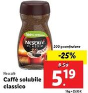 Offerta per Nescafé - Caffè Solubile Classico a 5,19€ in Lidl