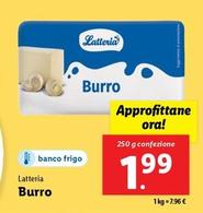 Offerta per Latteria - Burro a 1,99€ in Lidl