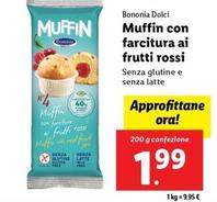 Offerta per Bononia Dolci - Muffin Con Farcitura Ai Frutti Rossi a 1,99€ in Lidl