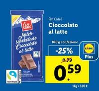 Offerta per Fin Carrè - Cioccolato Al Latte a 0,59€ in Lidl