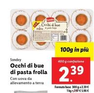 Offerta per Sondey - Occhi Di Bue Di Pasta Frolla a 2,39€ in Lidl