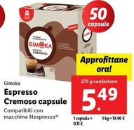 Offerta per Gimoka - Espresso Cremoso Capsule a 5,49€ in Lidl