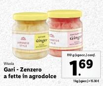 Offerta per Vitasia - Gari-Zenzero A Fette In Agrodolce a 1,69€ in Lidl