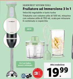 Offerta per Silvercrest Kitchen Tools - Frullatore Ad Immersione 3 In 1 a 19,99€ in Lidl