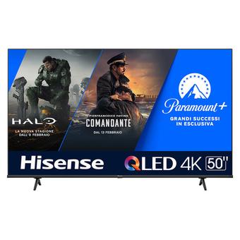 Offerta per Hisense - 50E7KQ TV 127 Cm (50") 4K Ultra HD Smart TV Wi-Fi Nero a 369,9€ in Unieuro