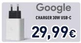 Offerta per Google - Charger 30W USB-C a 29,99€ in Unieuro