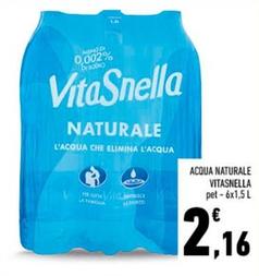 Offerta per Vitasnella - Acqua Naturale a 2,16€ in Conad