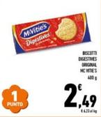Offerta per Mcvitie's - Biscotti Digestives Original a 2,49€ in Conad